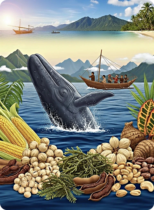 Petani lokal Lembata memanen hasil bumi